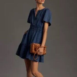 Somerset Denim Mini Dress from Anthropologie